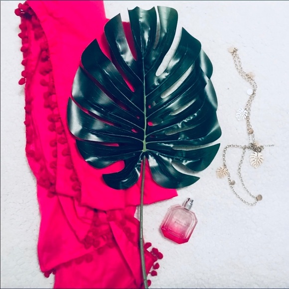 West Elm Accents West Elm Hot Pink Pom Pom Throw New Without Tags